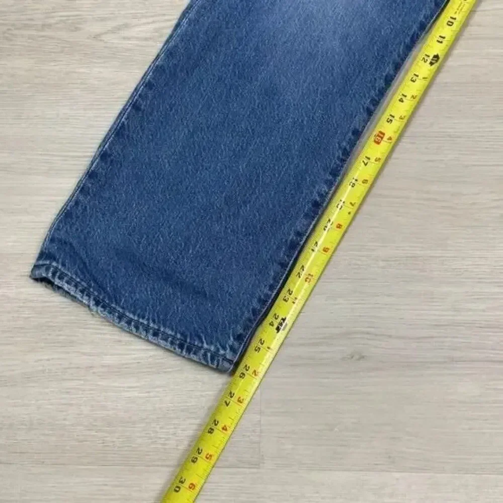 Levis Ribcage Straight Ankle Jeans Womens 26x27 Medium‎ Wash 726930090